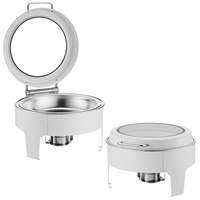 Calentador de Alimentos Eléctrico Hidráulico de 9L con Tapa Abatible para Buffet, Ideal para Hoteles, Restaurantes, Fiestas y Equipamiento de Cocina