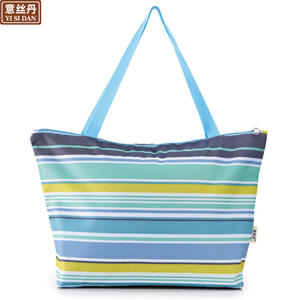 กระเป๋าช้อปปิ้งผ้าอ็อกซ์ฟอร์ดยี่ซิดานความจุขนาดใหญ่แบบพกพาทรงสี่เหลี่ยมสำหรับจัดเก็บของในห้างสรรพสินค้าหรือปิกนิก - Product Image 3