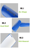 Protège-tibias de football personnalisables avec logo, coque rigide légère, couvre-chaussettes respirants, protection de jambe, protection de base, vente en gros OEM