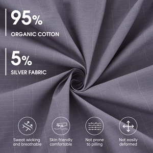 5% bạc dẫn điện EU Kích thước nền tảng được trang bị tấm ngủ chất lượng cải thiện nền tảng tấm ga trải giường cho sức khỏe với CE chứng nhận - Product Image 3