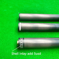 Banniball Versi Terbaik 11.8mm Tip 3/8*11 Ujung Tongkat Biliar Serat Karbon Murni Pilihan Sambungan Tip