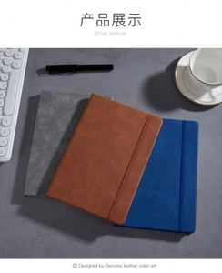 Custom Logo A5 Business Linen Cork Hardcover Diary <b>Notebook</b> Gift <b>Set</b> Thread Sewn 80 Sheets Printed Style Paper Cover Address - Product Image 3