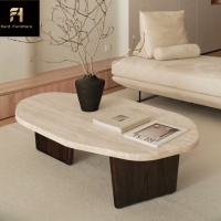 Table basse de salon en bois au design irrégulier créatif Wabi Sabi japonais, style nordique minimaliste moderne, lampe de table basse d'intérieur
