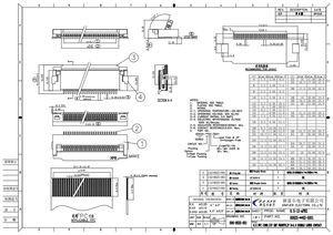 Connecteur FFC FPC de type coquille ZIF SMT 24/40 broches, pas de 0,5 mm, contact inférieur avec bornes en alliage de cuivre et placage en étain - Product Image 4