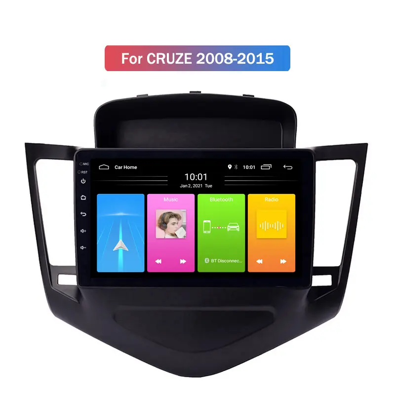 Автомобильный аудиоплеер Android 12, 9 дюймов для Chevrolet Cruze 2008-2015, автомобильный GPS-навигатор с Playstore, Wi-Fi, BT