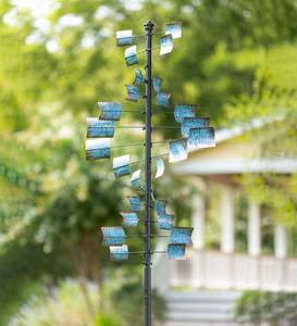 Tourne-vent rectangulaire en fer forgé Ronry pour extérieur - Résistant aux intempéries, <span class=keywords><strong>design</strong></span> Art Déco autoportant pour la décoration de jardin et de maison - Product Image 1
