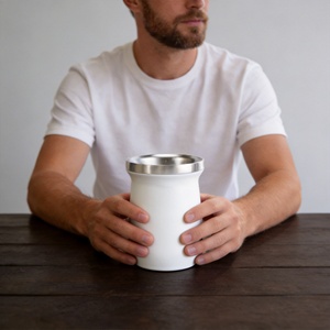 Set Moderno <span class=keywords><strong>per</strong></span> Yerba Mate con Bombilla in Acciaio Inox, Tazza Termica a Doppia Parete <span class=keywords><strong>per</strong></span> Mate Tradizionale Argentino - Product Image 5