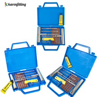 Kit de Reparación de Neumáticos para Auto, Camioneta y Motocicleta, Herramientas para Reparar Pinchazos en Neumáticos sin Cámara, Kit de Emergencia