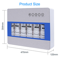 Ajusteur d'eau alcaline à 7 étages Purificateur d'eau Uf Alcaline Uf Ultrafiltration Membrane Purificateur d'eau Filtre pour la maison