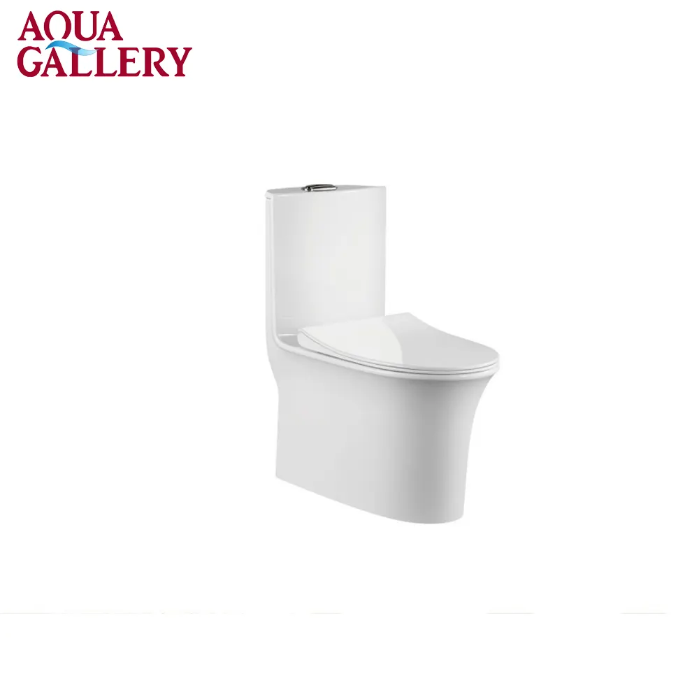 Sanitary Ware Fancy Siphon White Bathroom Ceramic Soft Closing Seat Cover Toilet