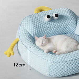 Modern Fashion Pet <span class=keywords><strong>Bed</strong></span> für den Sommer Abnehmbares und wasch bares Nest Hunde bett Sofa aus Faser für Kühlung und bequemes Schlafen - Product Image 3