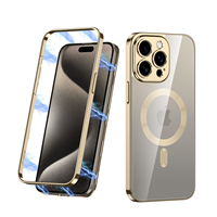 Nouveau design pour iphone 15 16 Pro Max coque de téléphone GKK charge sans fil avec étui à bordure magnétique pour iphone 15 16 Pro Max
