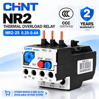 Penjualan Panas CHINT NR2-25 0.25-0.4A Relay Beban Lebih Termal Relay Perlindungan Motor untuk Kontrol Motor Kontaktor AC