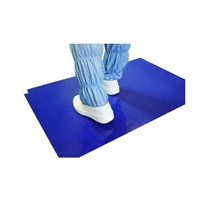 Tapis de dépoussiérage adhésif personnalisé, jetable, 30 couches, 3.5C, en polyéthylène, avec adhésif à base d'eau, antibactérien, pour salle blanche, outil de nettoyage