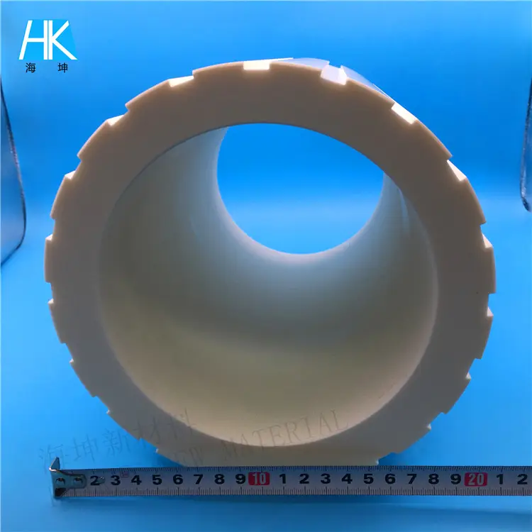 Manufactory high precision wearable alumina ceramic big long sleeve tube pipe