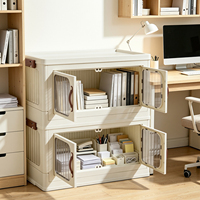 Conteneur de rangement pliable en plastique PP de haute qualité avec grande capacité pour le rangement de fournitures de bureau et l'utilisation dans la salle de bain