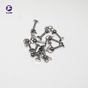 Bijoux de piercing hélix à filetage interne en acier inoxydable plaqué or 316L de la marque <span class=keywords><strong>Zano</strong></span>, cadeau pour enfants pour mariage ou fête de fiançailles - Product Image 5