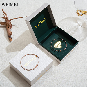 Luxury Custom Logo Cardboard Paper Jewelry Gift Box Packaging for <b>Ring</b> Earring Necklace Bracelet - Product Image 4