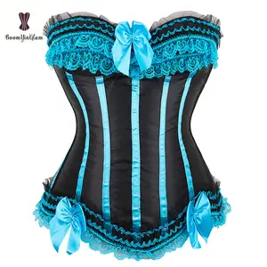 Plus Size S a XXXXXXL Lingerie donna Sexy Blue Movie corsetto Bustier per allenamento in vita Shapers Shapewear