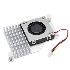 Kipas Pendingin Aktif Resmi dengan Heatsink Aluminium Anodized DC 5V Mendukung Kontrol Kecepatan PWM untuk Raspberry <span class=keywords><strong>Pi</strong></span> 5 - Product Image 1