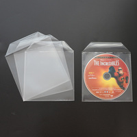 WEISHENG Großhandel Transparente PP-Kunststoff-DVD-Hülle für CDs mit Klappe, Rekorderhülle, Einzel-Disc-Umschlag, Vinyl-CD-Folie
