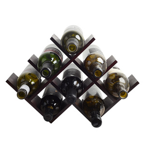 Wine Rack Wooden 8 Bottle Capacity Display Stand For Home Bar Storage - Product Image 4