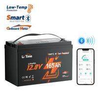 Baterai Lithium LiTime 12V 165Ah Group31 CCA1200A dengan Pemanas Bluetooth untuk Aplikasi Kapal Motor Tempel Laut