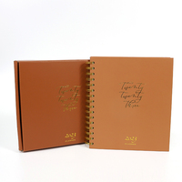 Carnets de notes de planificateur de Journal d'efficacité d'horaire quotidien hebdomadaire à couverture rigide avec impression en papier personnalisé
