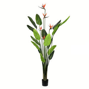 Certificato di alta qualità artificiale uccello del paradiso albero Strelitzia fiore vero tocco fiori di plastica per Hotel all'aperto/ufficio - Product Image 2
