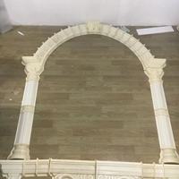 Molde de manga de Ventana arqueada de estilo europeo, Pilar romano semicircular, estilo fundido para Villa, hecho de plástico ABS duradero