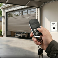 Télécommande de porte de garage SMG-015 Foresee 433,92 MHz à code roulant 4 boutons