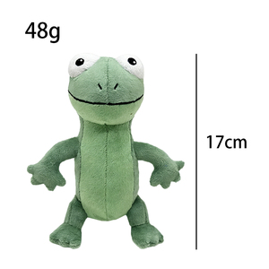 Peluche de castor sentado amarillo y lagarto verde, juguete de peluche para niños, regalos, muñeco de peluche lindo, juguete de peluche suave, venta al por mayor - Product Image 5