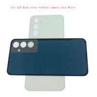 Coque de téléphone portable pour Samsung A54, dos en verre, graphite violet blanc
