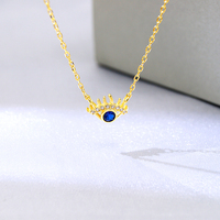 Holesal ubic ircon tone eccollier lue ye endant eccollier 925 terling ilver eccollier vente en gros