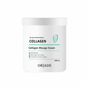 Crème de massage au collagène OR`JADE, soin esthétique du visage, apaisant, raffermissant, hydratant, nutrition, extrait d'algues, eau de rose - Product Image 2