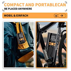 2025 최신 고출력 휴대용 자동차 타이어 팽창기 무선 자동 디지털 디스플레이 자동차 용 전원 은행이있는 공기 펌프 타이어 팽창기 - Product Image 4