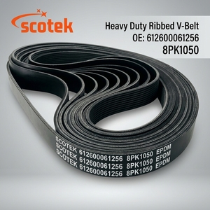 <span class=keywords><strong>Courroie</strong></span> trapézoïdale nervurée robuste 8PK1050 612600061256 pour moteurs Weichai WP10 WP12 – Pièce de rechange durable en EPDM, <span class=keywords><strong>courroie</strong></span> multi-V - Product Image 1