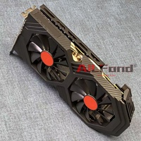 RX 590 GME 8GB 2304SP 1080p kartu Video GPU Gaming digunakan kartu Video Desktop Radeon Express antarmuka PCI Express 256-bit 8GB GDDR5 kipas
