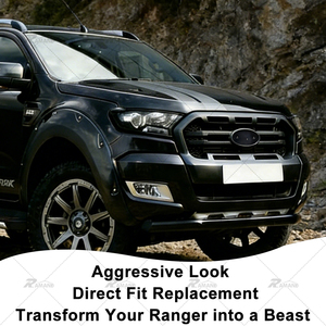 Grille avant de style <span class=keywords><strong>Ranger</strong></span> <span class=keywords><strong>Wildtrak</strong></span> Raptor de haute qualité, compatible avec <span class=keywords><strong>Ranger</strong></span> T7 <span class=keywords><strong>T8</strong></span> 2015-2021, matériau ABS - Product Image 6