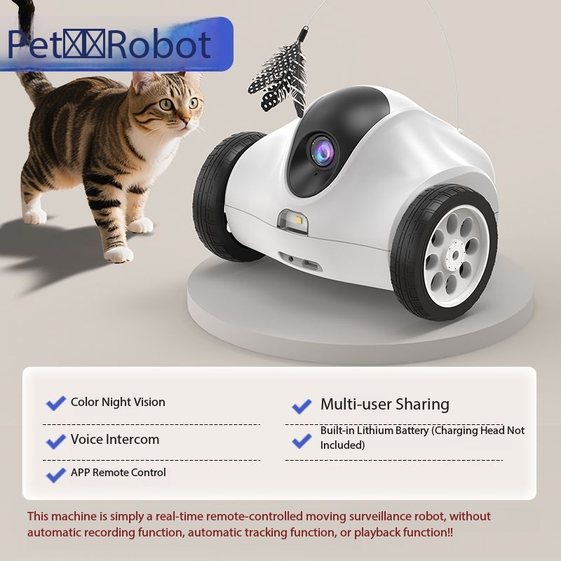 Robot interattivo White-Pet con telecomando per l'intera casa