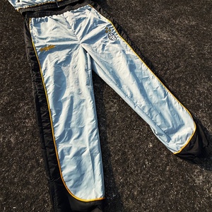 Custom Jogging Training Track Suit Nylon Tracksuit Zip up Jacket and Nylon <b>Pants</b> Two Piece Set Lightweight Windbreaker Tracksuit - Product Image 4
