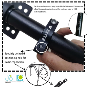 Collier <span class=keywords><strong>de</strong></span> <span class=keywords><strong>selle</strong></span> <span class=keywords><strong>de</strong></span> vélo en alliage d'aluminium YT Wholesale S-63 31,8 mm <span class=keywords><strong>de</strong></span> hauteur 14,3 mm pour VTT et vélo <span class=keywords><strong>de</strong></span> route - Product Image 4