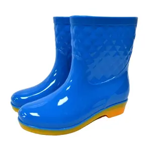 Botas de neopreno para niña y mujer, botines de goma de plástico para chica, zapatos para mujer, botas para la lluvia, botas de goma para Sudáfrica