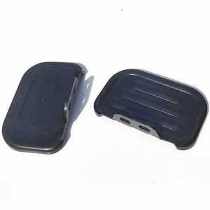 Pedal de Plataforma Negro Antideslizante para Bicicleta Plegable, Material de Hierro Multiusos - Product Image 1