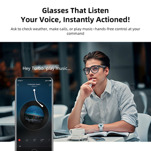 Gafas Inteligentes con Cancelación de Ruido de Doble Micrófono, Llamadas Inalámbricas, Audio HD, Asistente de Voz con IA, Gafas Inteligentes para Negocios - Product Image 6