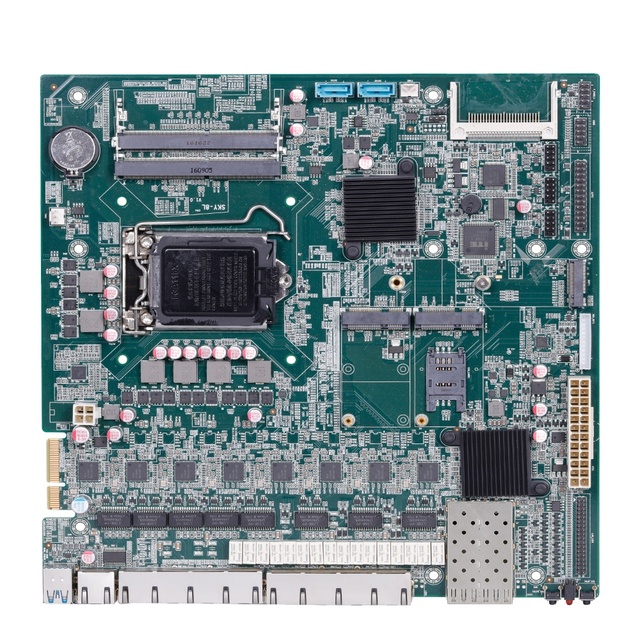 Intel Intel H110 Chipset Motherboard Lga 1155 6th 7th CPU 8*intel I210-AT with I350-AM2 Fiber Gigabit Network Card for Ipc