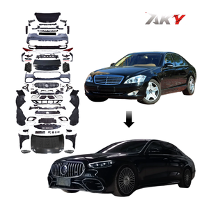 Kit de Carrocería Estilo 1:1 para <span class=keywords><strong>Mercedes</strong></span> <span class=keywords><strong>Clase</strong></span> <span class=keywords><strong>S</strong></span> W221 2005-2013, Actualización a Estilo W223 2023 S63 <span class=keywords><strong>AMG</strong></span> V8 Performance, Faros LED - Product Image 1