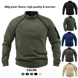 Sweat-shirt <span class=keywords><strong>polaire</strong></span> uni pour <span class=keywords><strong>homme</strong></span>, coupe-vent, idéal pour la <span class=keywords><strong>chasse</strong></span>, l'escalade et les activités sportives de plein air – Vente en gros - Product Image 1