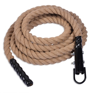 7M tali rami cokelat serat nilon terpilin 4 helai dan tali Perang 50mm tali memanjat Jute tebal alami - Product Image 5