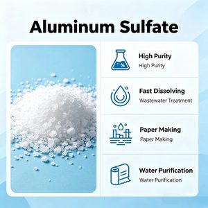 Agente Auxiliar Químico, Sulfato de Aluminio Granular de 50 kg, Clarificador de Agua para <span class=keywords><strong>Piscinas</strong></span> - Product Image 1